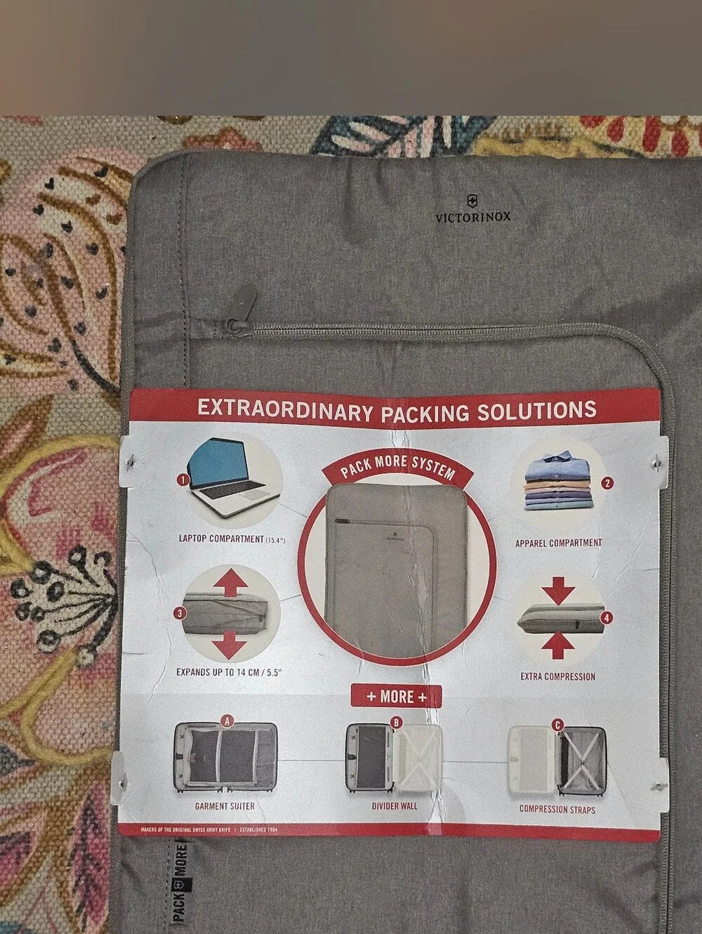 Victorinox Pack More System Expandable NWT Large Packing Cube Bag Plane Travel